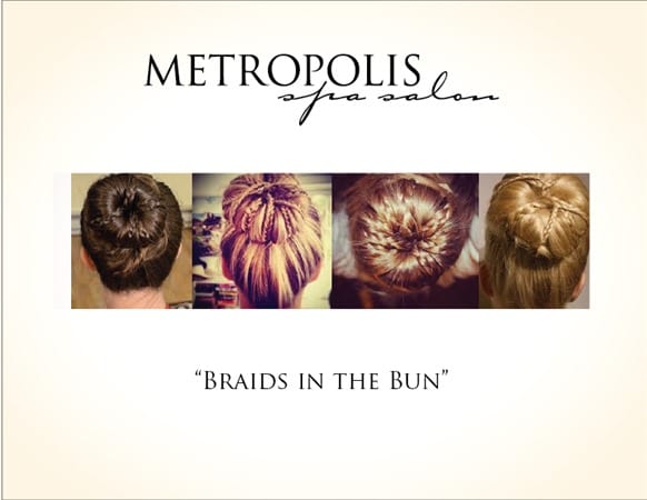 braids in the bun